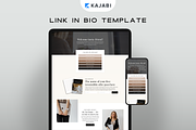 Kajabi Link in Bio Page Template, a Landing Page Template by Pixel & Flow (Thumbnail 1 of 9)