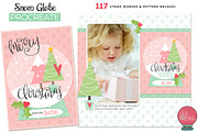 Snow Globe Procreate Brushes, a Brush Add-On by Studio Kitsch (Thumbnail 2 of 7)