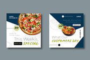 Modern Food Social Media Template, a Social Media Template by MightyDesign (Thumbnail 4 of 8)