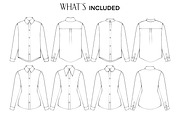 Women’s Shirts & Blouses Flats, a Person Illustration by designs.svkl (Thumbnail 2 of 6)
