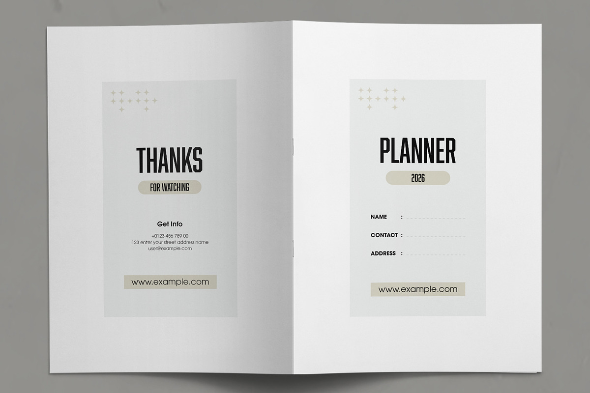 Planner Template Layout, a Stationery Template by ContestDesign (Photo 2 of 7)