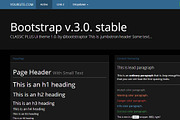 Bootstrap 3.0. theme black&blue skin, a Bootstrap Template by Bootstraptor (Thumbnail 1 of 5)