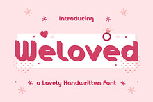 Weloved - Lovely Handwritten Font