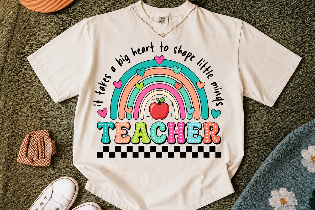 Retro Teacher Png, Bright Doodles, an Education Illustration by Libby Wishes (Photo 2 of 4)