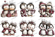 Quirky Christmas Penguin Couple, an Illustration by DreamArtGraphic (Thumbnail 4 of 5)