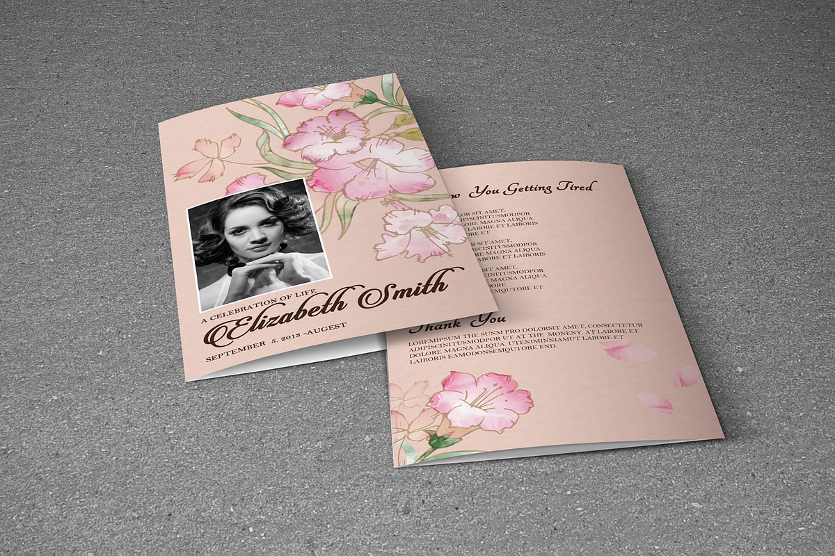 Funeral Program Template-V273, a Brochure Template by Template Shop (Photo 3 of 4)