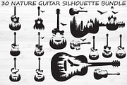 Nature Landscape Guitar Silhouette, an Object Illustration by Creativeshirt (Thumbnail 1 of 31)