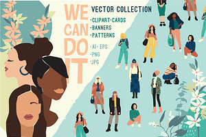 We Can Do It! Vector Collection.