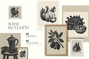 Linocut Kitchen | Poster Builder, an Object Graphic by KetteCreate (Thumbnail 4 of 16)