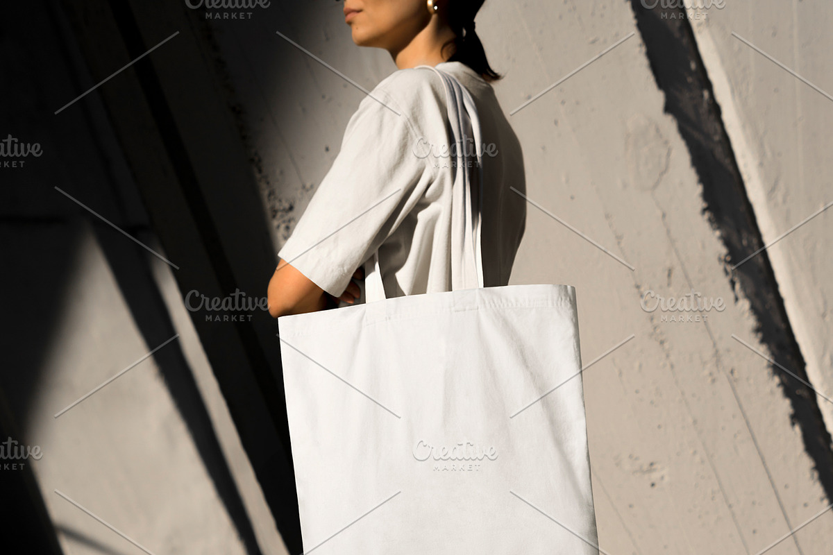 Urban Tote Bag Mockup Bundle, a Product Mockup by eezo (Photo 5 of 12)