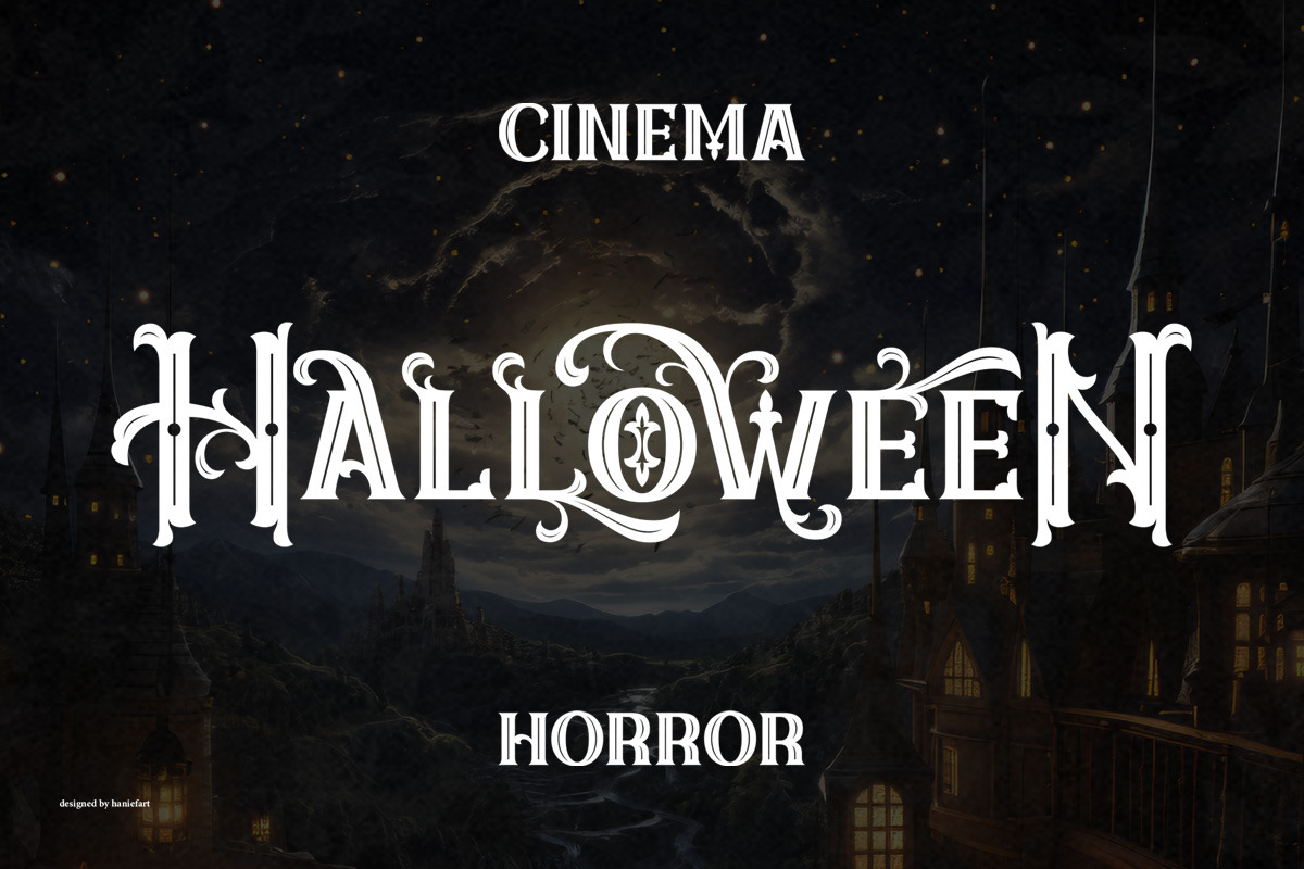 Decoraties - Modern Decorative Font, a Blackletter Font by haniefart (Photo 7 of 11)