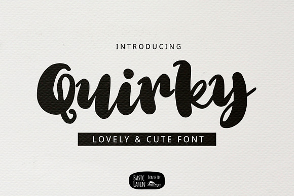 Quirky Font preview 6