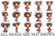 Whimsical Girl with Butterfly PNG, a Seasonal Illustration by Canvas Craft (Thumbnail 4 of 7)