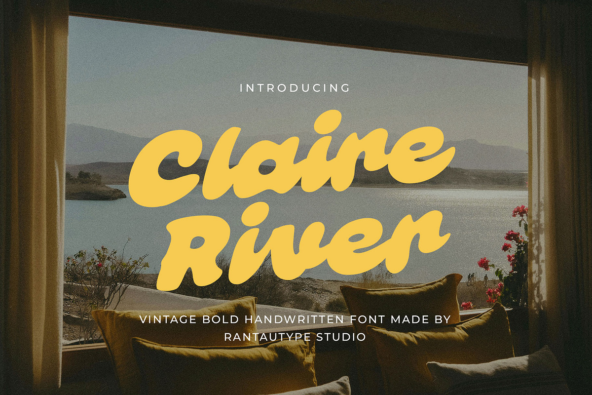 Claire River Vintage Bold Handwritte, a Script Font by RantautypeStudio (Photo 1 of 11)