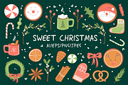 Hand-Drawn Holiday Vector Set, a Seasonal Illustration by Zeukaa (Thumbnail 1 of 5)