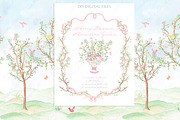 Cherry Blossom Chinoiseries Garden, a Graphic by LABFcreations (Thumbnail 1 of 6)