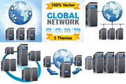 Global Computing Network, a Technology Illustration by TAlex (Thumbnail 1 of 7)