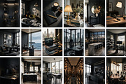 Black Interior Stock Photos, an Architecture Photo by Selenique Studio (Thumbnail 7 of 14)