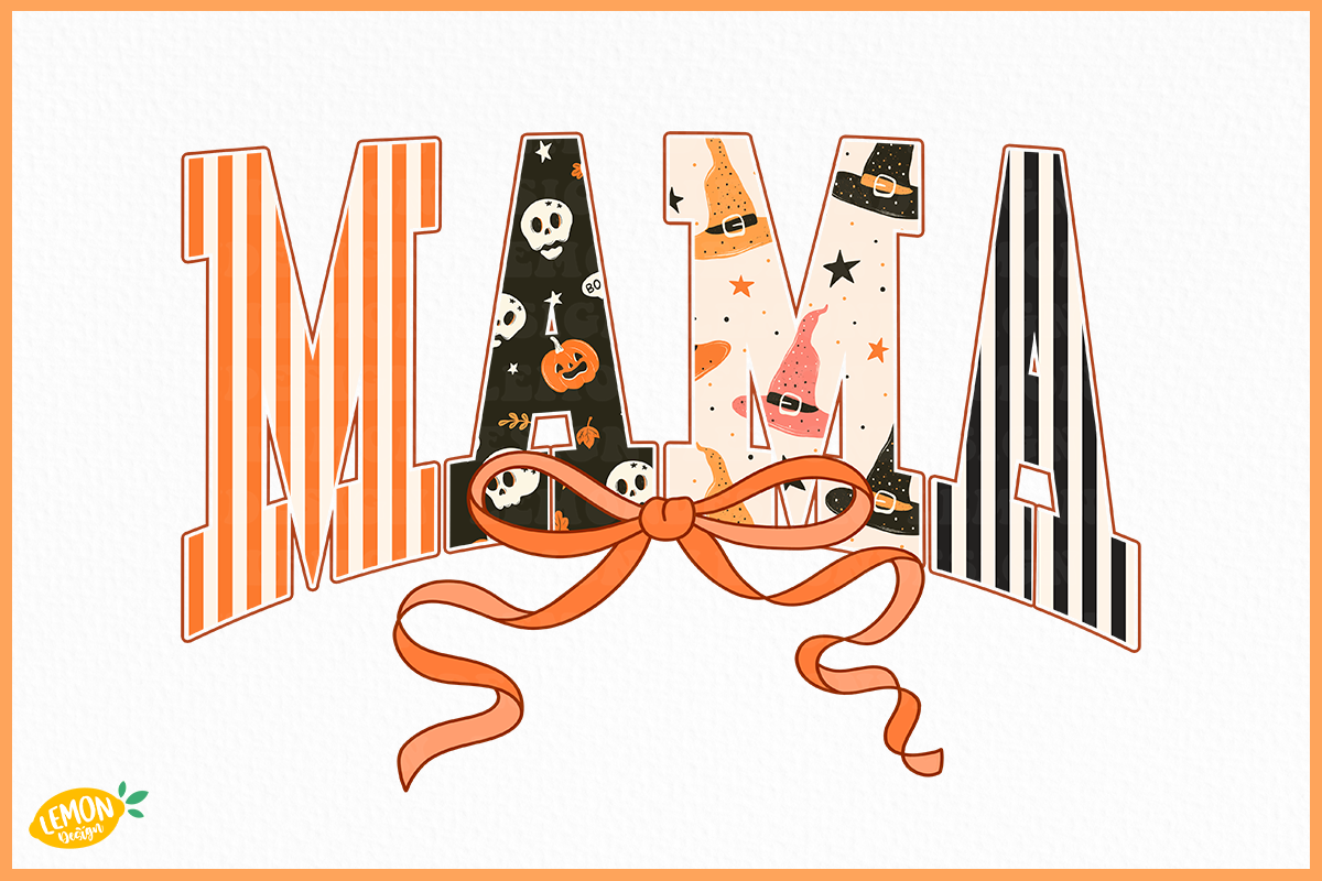 Coquette Halloween Varsity Bundle, a Seasonal Illustration by LemonDesign (Photo 3 of 8)