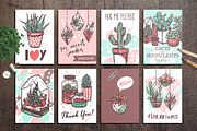 Cacti and Succulents Cute Doodle, an Illustration by alexrockheart (Thumbnail 6 of 9)