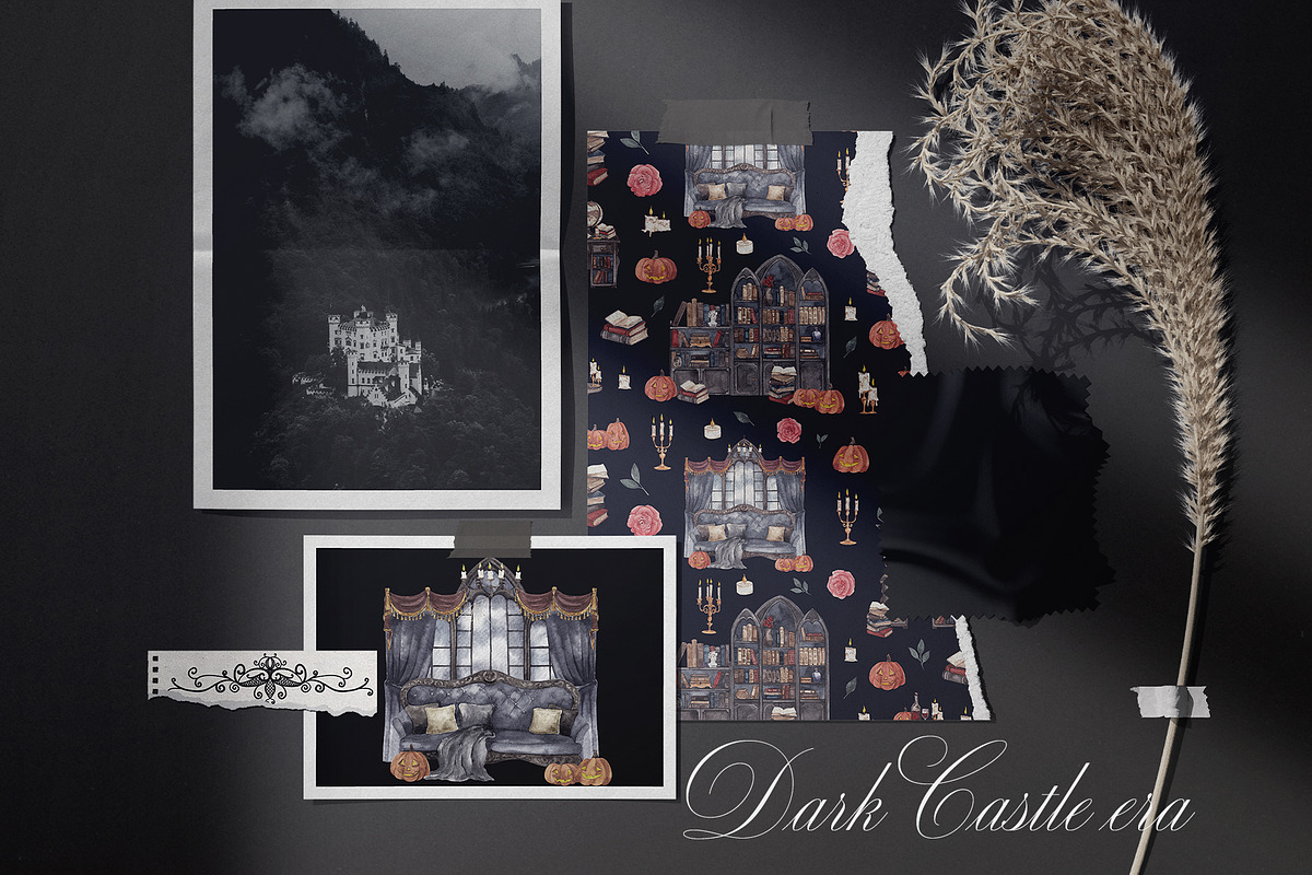 Dark Castle era. Watercolor graphic, an Object Graphic by ma_i_vi (Photo 6 of 10)