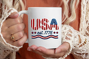 Faux Yarn 4th July PNG USA Est 1776, an Illustration by Designking (Thumbnail 5 of 6)