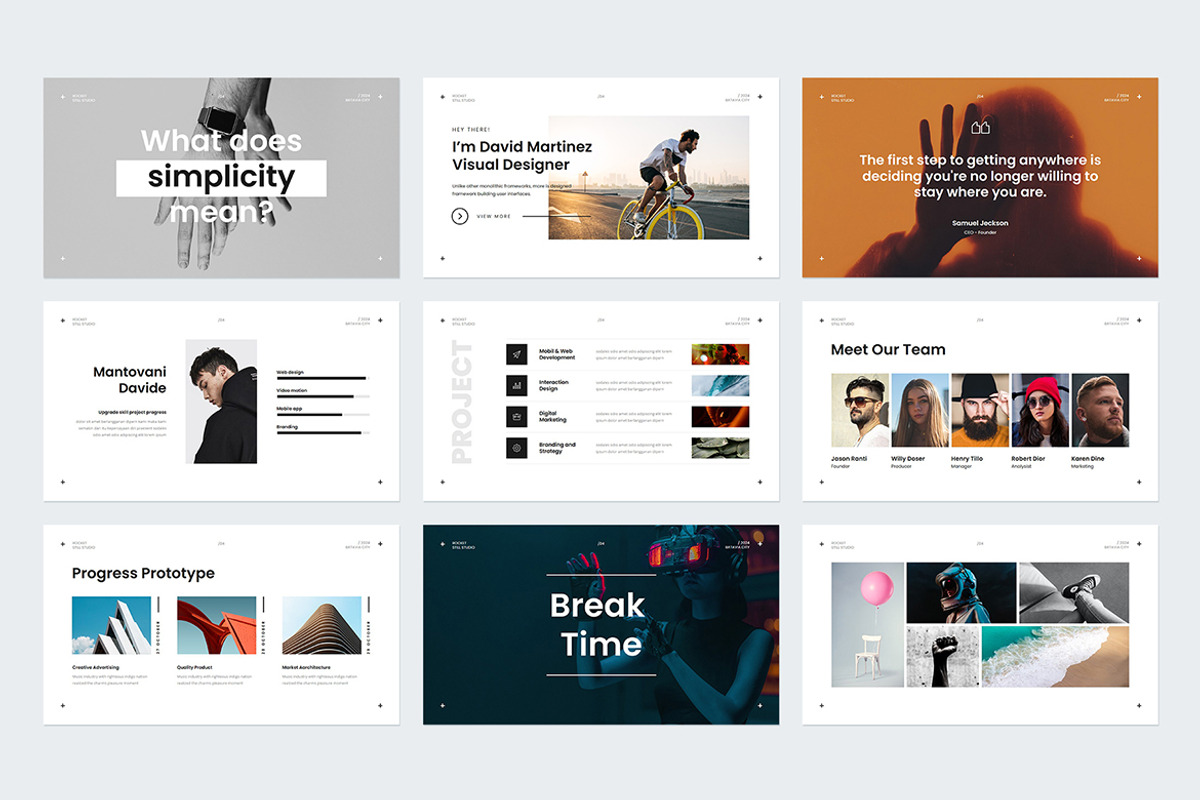 Miler Presentation Template Design, a Presentation Template by Rocketstill (Photo 3 of 5)