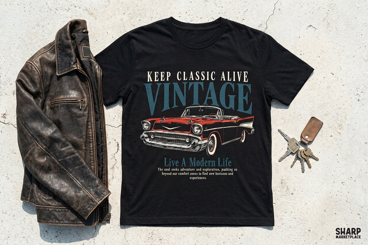 Keep Classic Alive Vintage Live A, an Object Graphic by SharpMarketplace (Photo 5 of 5)