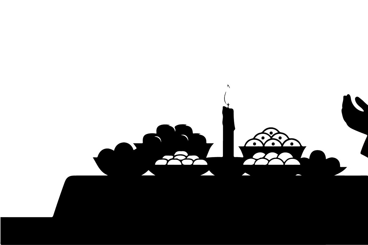50 Ramadan Iftar Silhouette Bundle, an Illustration by Gfx_Store (Photo 38 of 49)