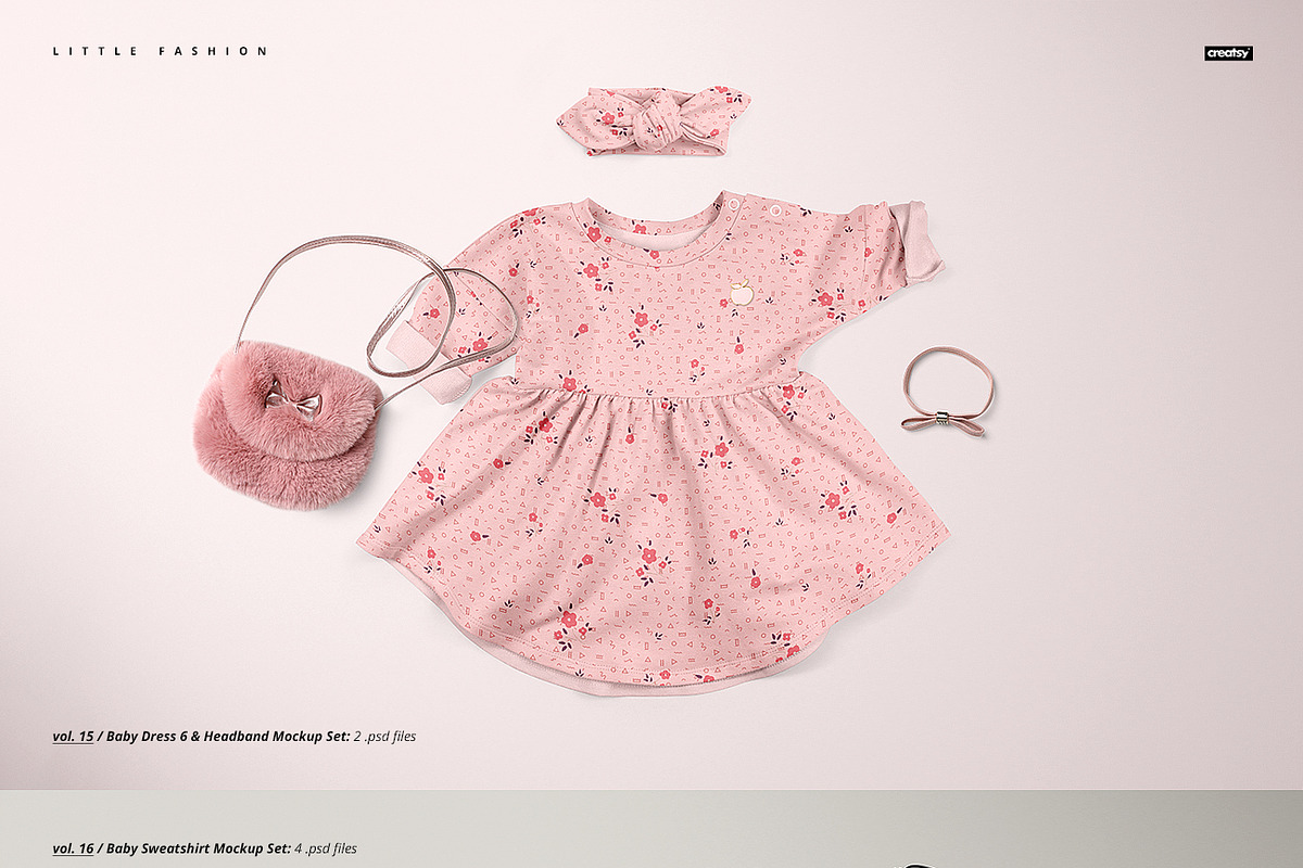 Little Fashion Apparel Mockup Bundle, a Hoody Mockup by creatsy5 (Photo 9 of 15)