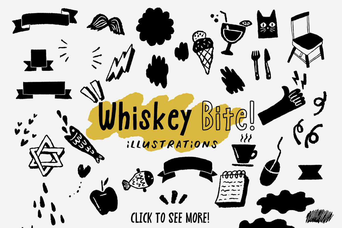 Whiskey Bite - Hip Font Trio, a Sans Serif Font by Paperly Studio (Photo 9 of 16)