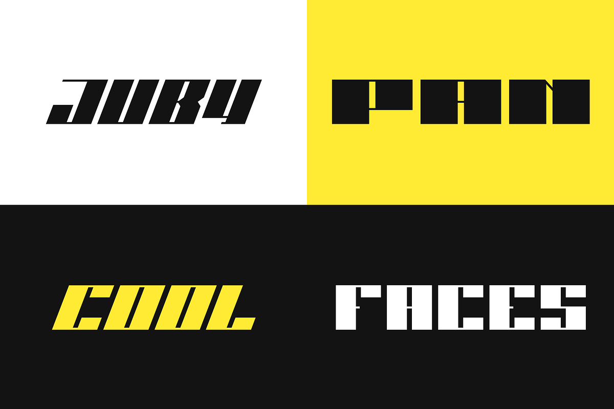 JUBY Font Family preview 2