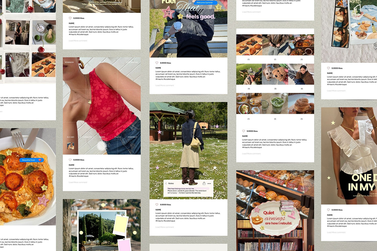 Neutral Scrapbook Creator Bundle, a Social Media Template by Pani Temp. (Photo 10 of 14)