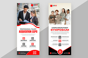 Employment fair Roll Up Standee, a Stationery Template by nandinigraphics