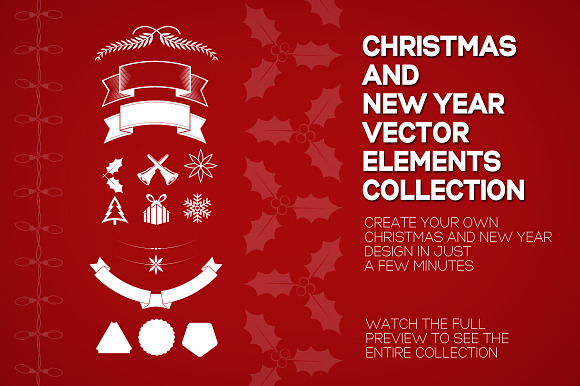 Christmas - 110 Elements Collection preview 6
