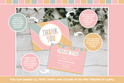 Cute Thank You Card Template, a Card Template by SunshineStudioBoutique (Thumbnail 7 of 10)