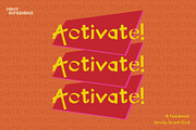 Activate! - blocky handwritten font, a Handwritten Font by Font Infusions (Thumbnail 1 of 13)