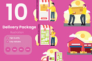 Delivery Package Illustration Pack, an Illustration by baii09 (Thumbnail 1 of 4)