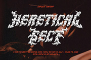 Dracursed - Death metal Font, a Script Font by AQR Studio (Thumbnail 8 of 8)