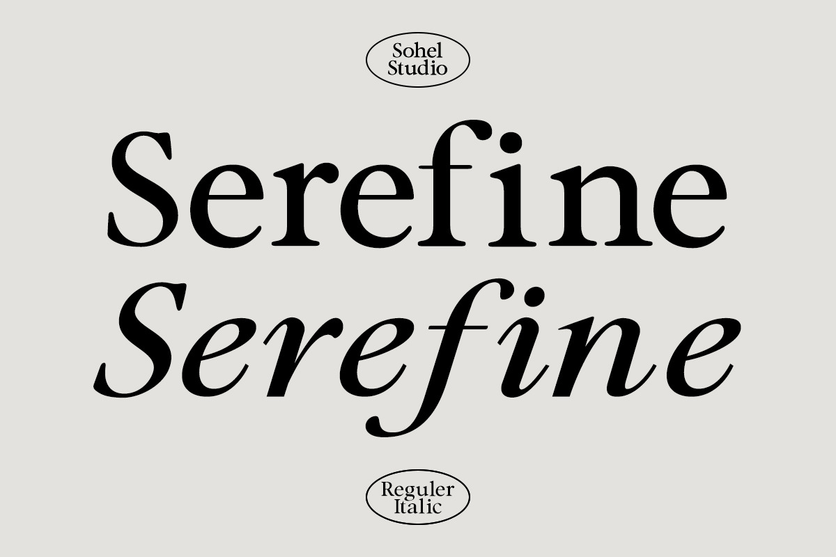 Serefine – Elegant & Romantic Serif, a Font by Sohel Studio (Photo 2 of 13)