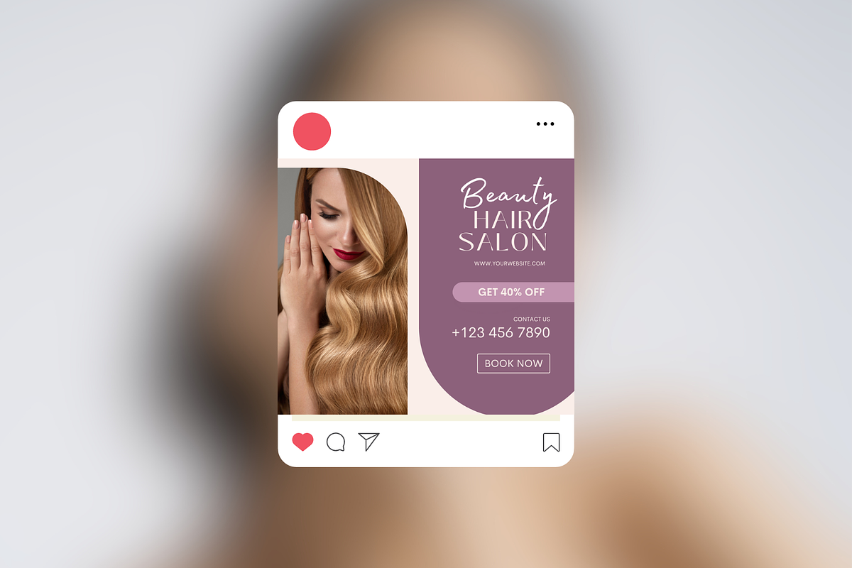 50 Beauty Instagram Template, a Social Media Template by Adored Templates (Photo 6 of 9)