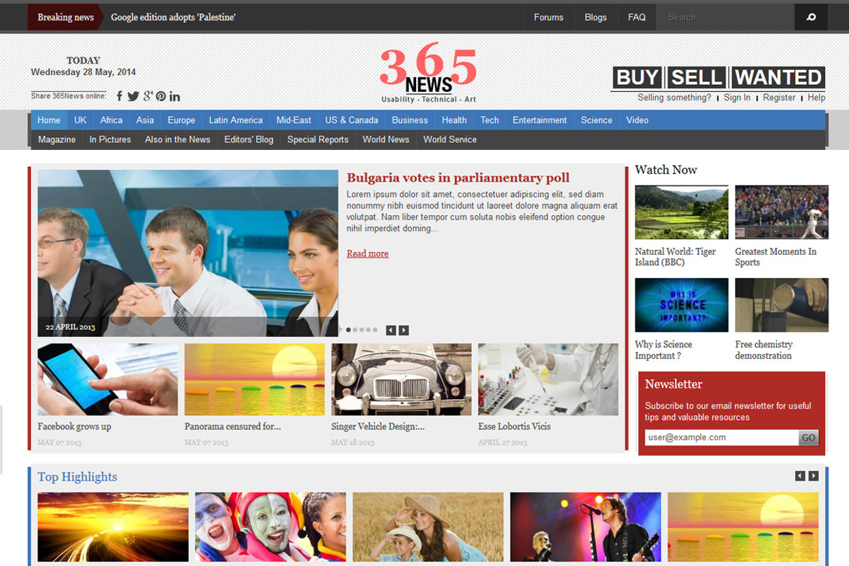News, a Websites & App Template by WeebPal Corp (Photo 1 of 4)