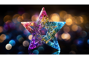 up glitter star of david ai, a Background Photo by pikepicture