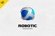 Robotic Register Logo Template, a Branding & Logo Template by sah.bro (Thumbnail 1 of 5)