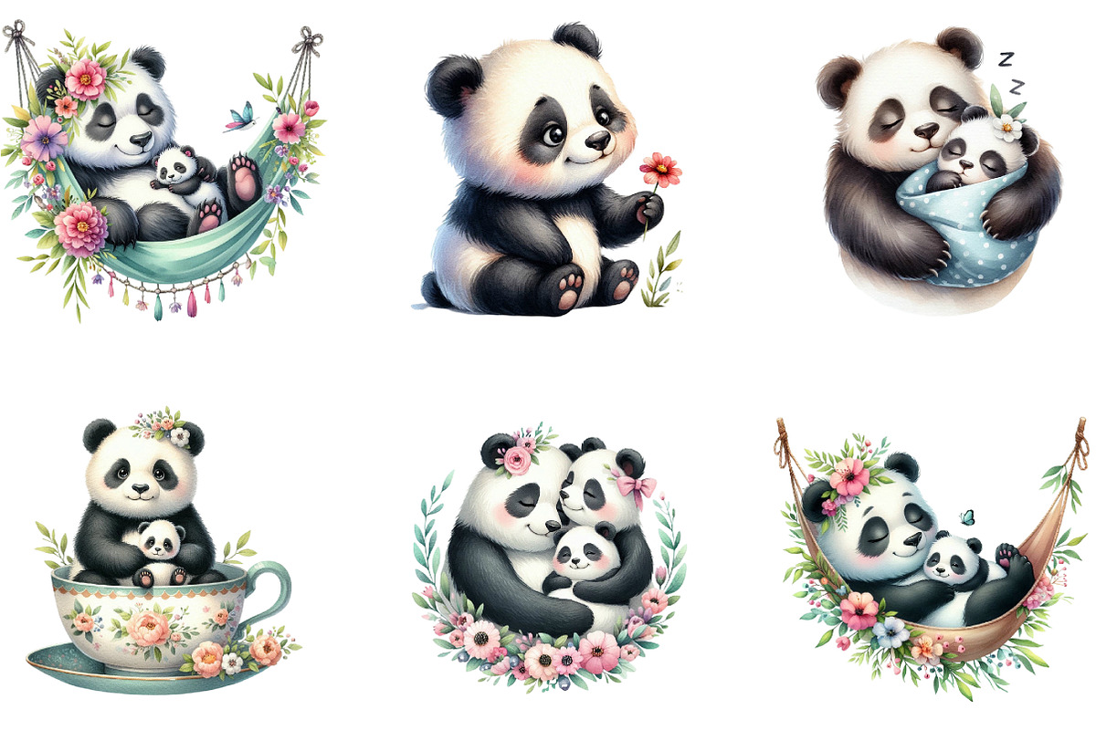 Mother's Day Panda Sublimation, an Illustration by DreamArtGraphic (Photo 3 of 4)