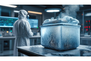 Scientist in protective gear working, an Illustration by tilialucida