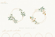 watercolour luxury foliage gold leaf, a Texture Illustration by January Bloom (Thumbnail 8 of 14)