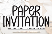 Paper Invitation | Script Font, a Script Font by Scratchones (Thumbnail 1 of 8)