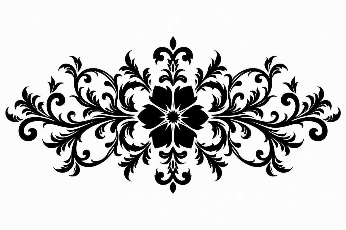 Vintage Flower Ornament Set, an Illustration by Creativeshirt (Photo 12 of 21)