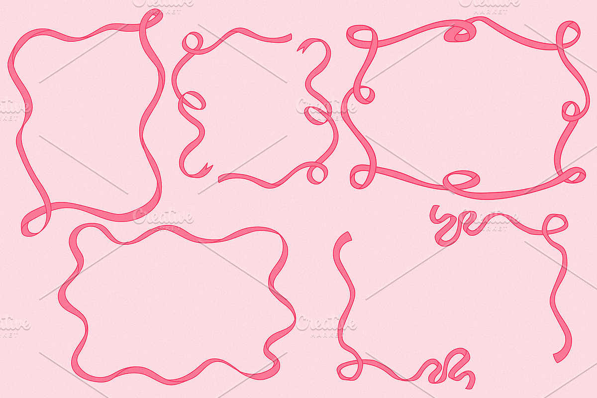 Bows & Frames Hand Drawn Collection, an Object Graphic by Kokoshka (Photo 6 of 13)